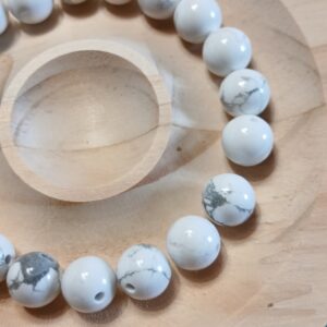 perles en Howlite blanche