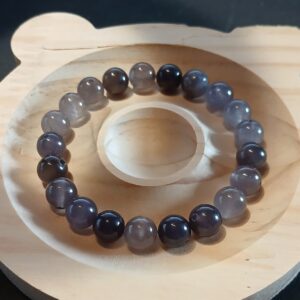 perles en Quartz fumé – diamètre 8 mm