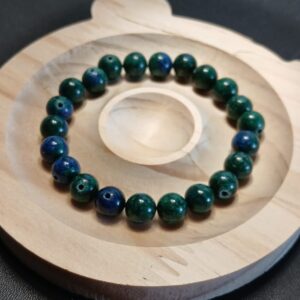 Lot de 20 perles en Turquoise verte – 8 mm