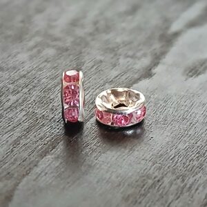 espaceurs strass rose
