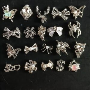decos pour les ongles argente