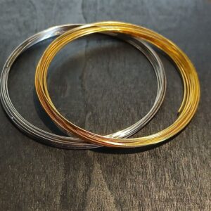 Lot de 10 boucles fil mémoire en acier