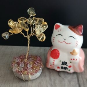 mini arbre en perles chips naturelles