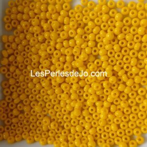 rocaille 2 mm jaune foncé