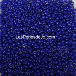 rocaille 2 mm orange bleu foncé