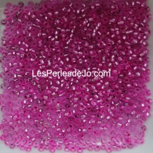 rocaille 2 mm rose brillant