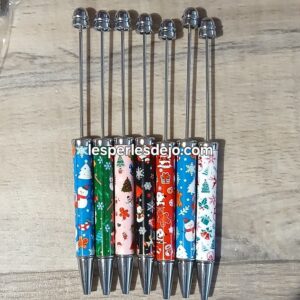 stylo diy noel coloré