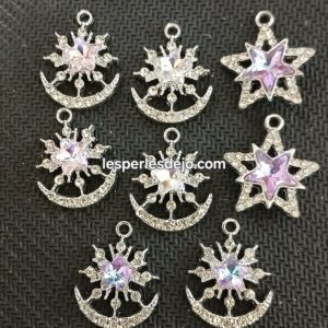 pendentif flocon et strass