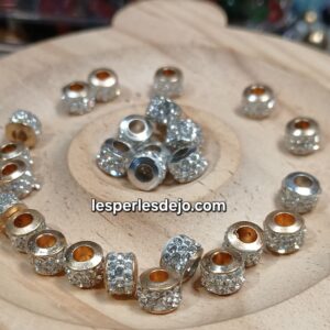 perles strass 7x5 mm