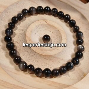 obsidienne 6mm
