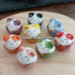 maneki neko chat porcelaine