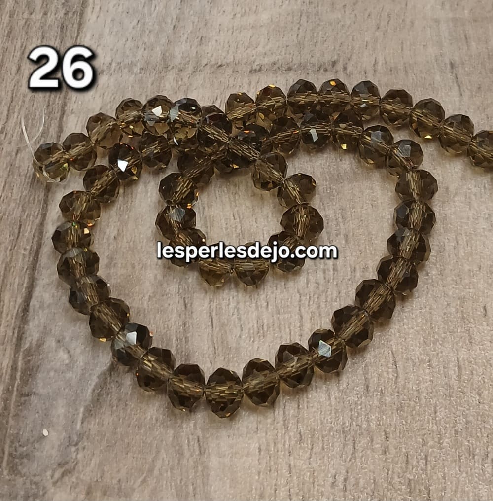 fil cristal marron