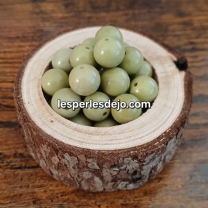 Perles en jade avocat naturel,