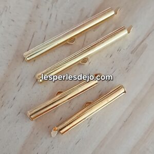 embout tube doré