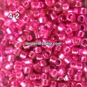 rose2- perles calibrées 2mm