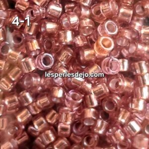 rose5- perles calibrées 2mm