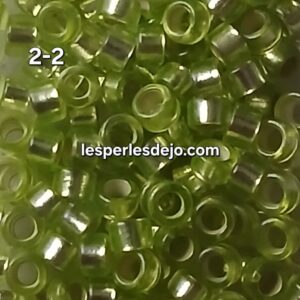 Vert - perles calibrées - env. 2mm - ref: 2-2