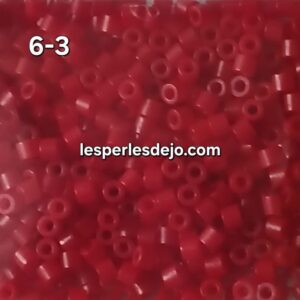 rouge - perles calibrées - env. 1,6mm - ref: 6-3