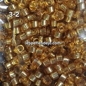 Jaune/doré - perles calibrées - env. 2mm - ref: 3-2