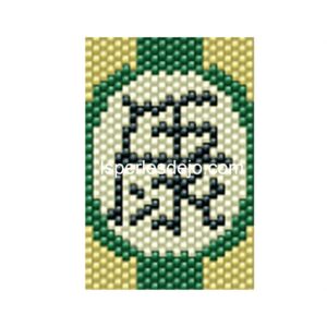 modèle 4 : tissage peyote impair -
