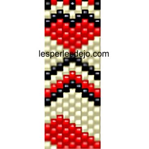 modèle 5 : tissage peyote pair