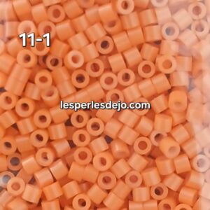 orange - perles calibrées - env. 2mm - ref: 11-1- parfait pour tissages réguliers
