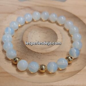 opaline blanche 8 mm