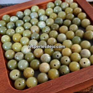 jade olive - 8 mm