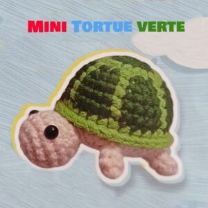 mini tortue verte kit crochet