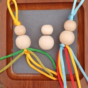perles pour puces d'amour en bois