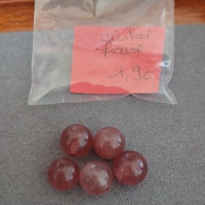 5 cristal fraise - 8 mm