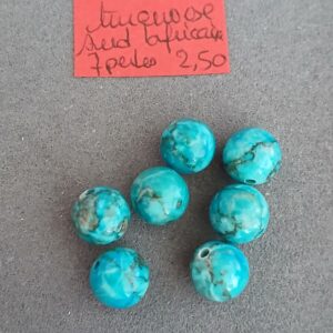 7 turquoise sud africaine - 8 mm