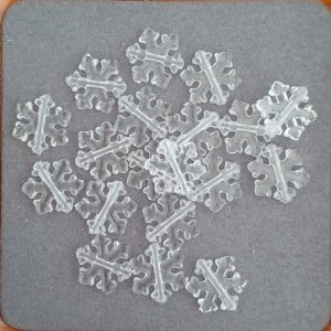 18 flocons de neige - acrylique
