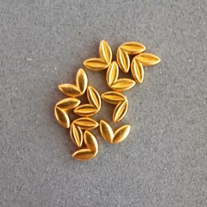 11 perles épis dorés - métal