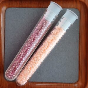 2 tubes perles rocailles - 10 gr
