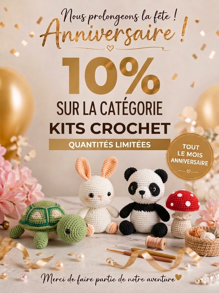 kits crochet mois anniversaire