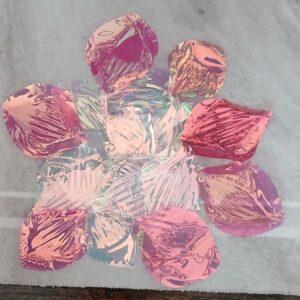 feuilles iridiscentes créations diy