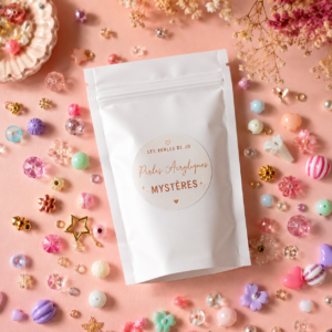 mistery bags acryliques, sachets blancs