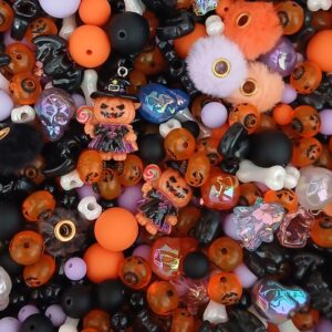 happy halloween collection de perles acryliques